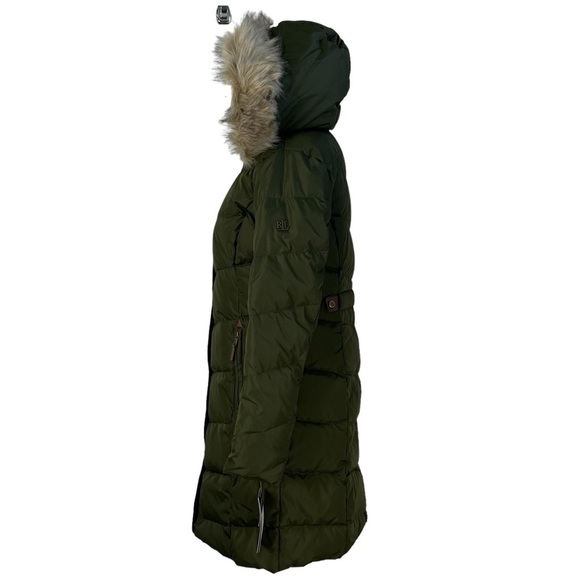 Lauren RALPH LAUREN FAUX FUR LINED HOODED DOWN PUFFER COAT STYLE # 24658 NWT - Picture 4 of 16
